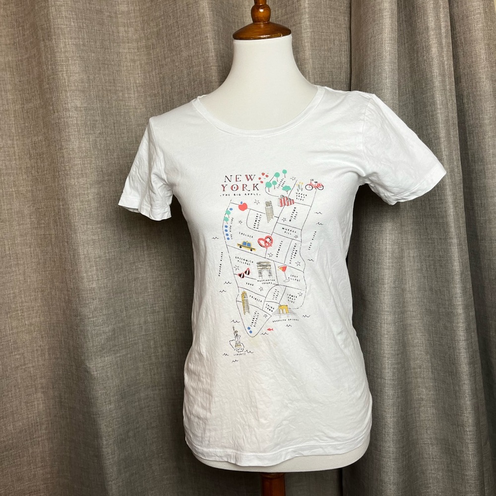 J Crew New York The Big Apple collectors tee size xs